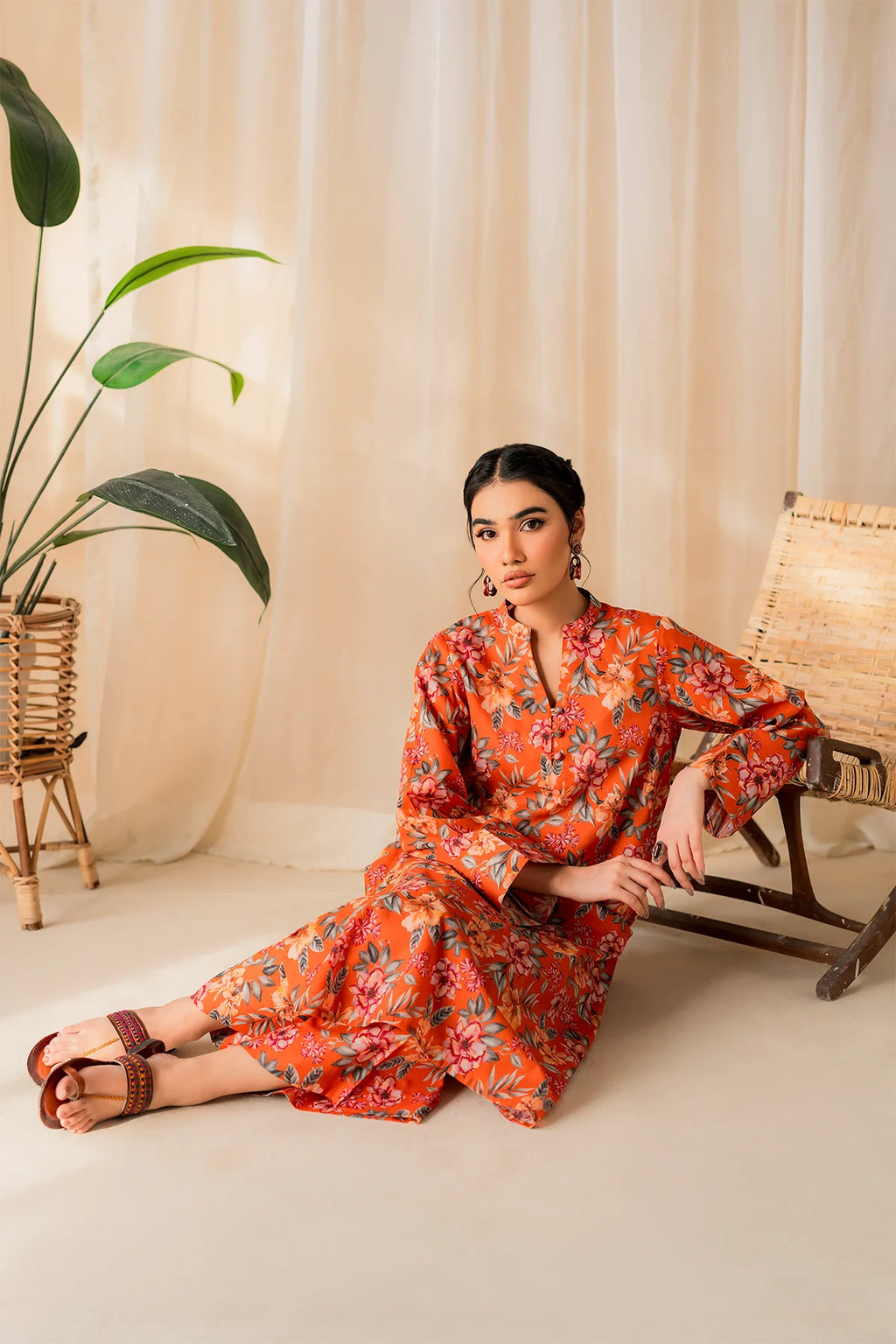 2PC-STITCHED lawan printed
