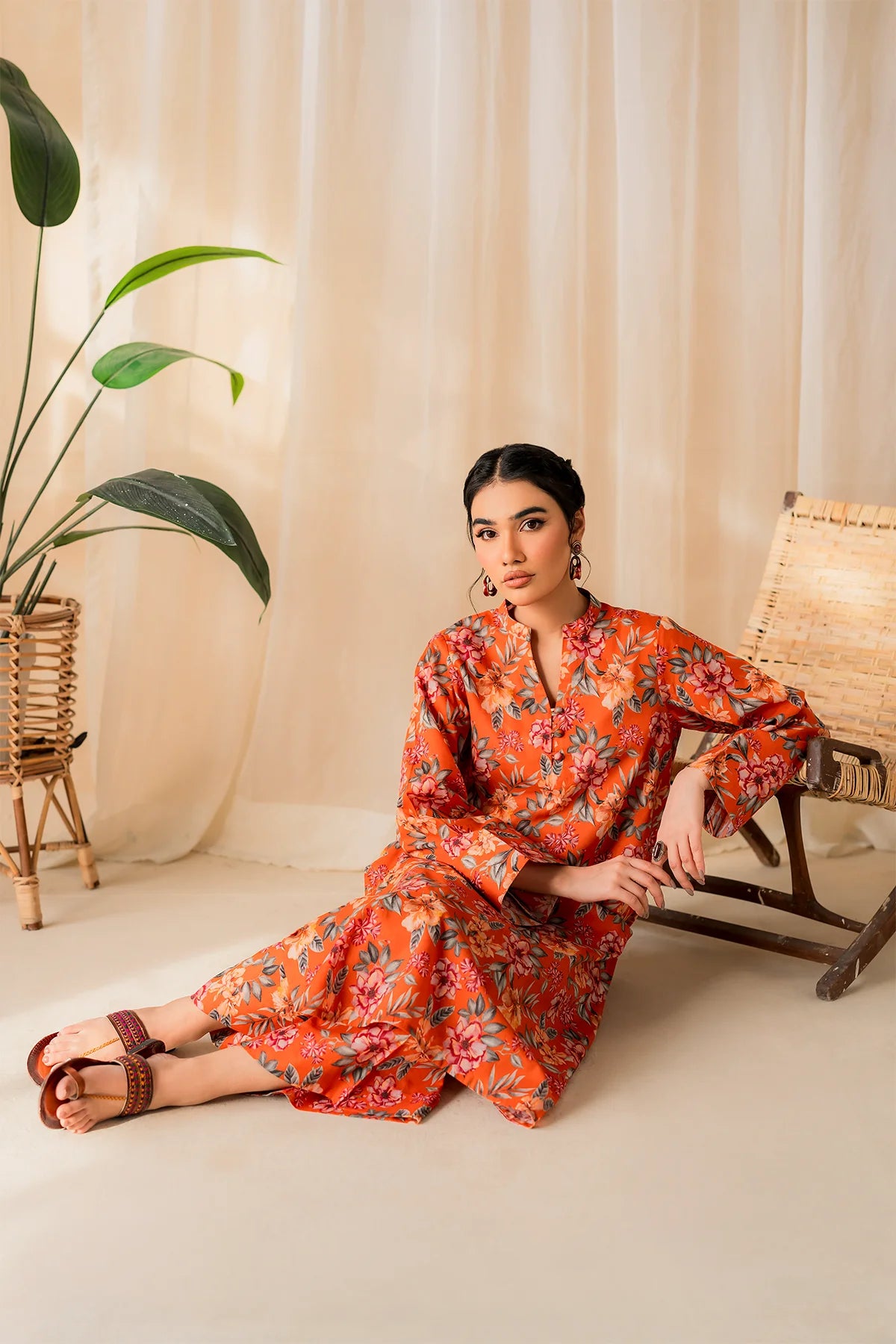 2PC-STITCHED lawan printed