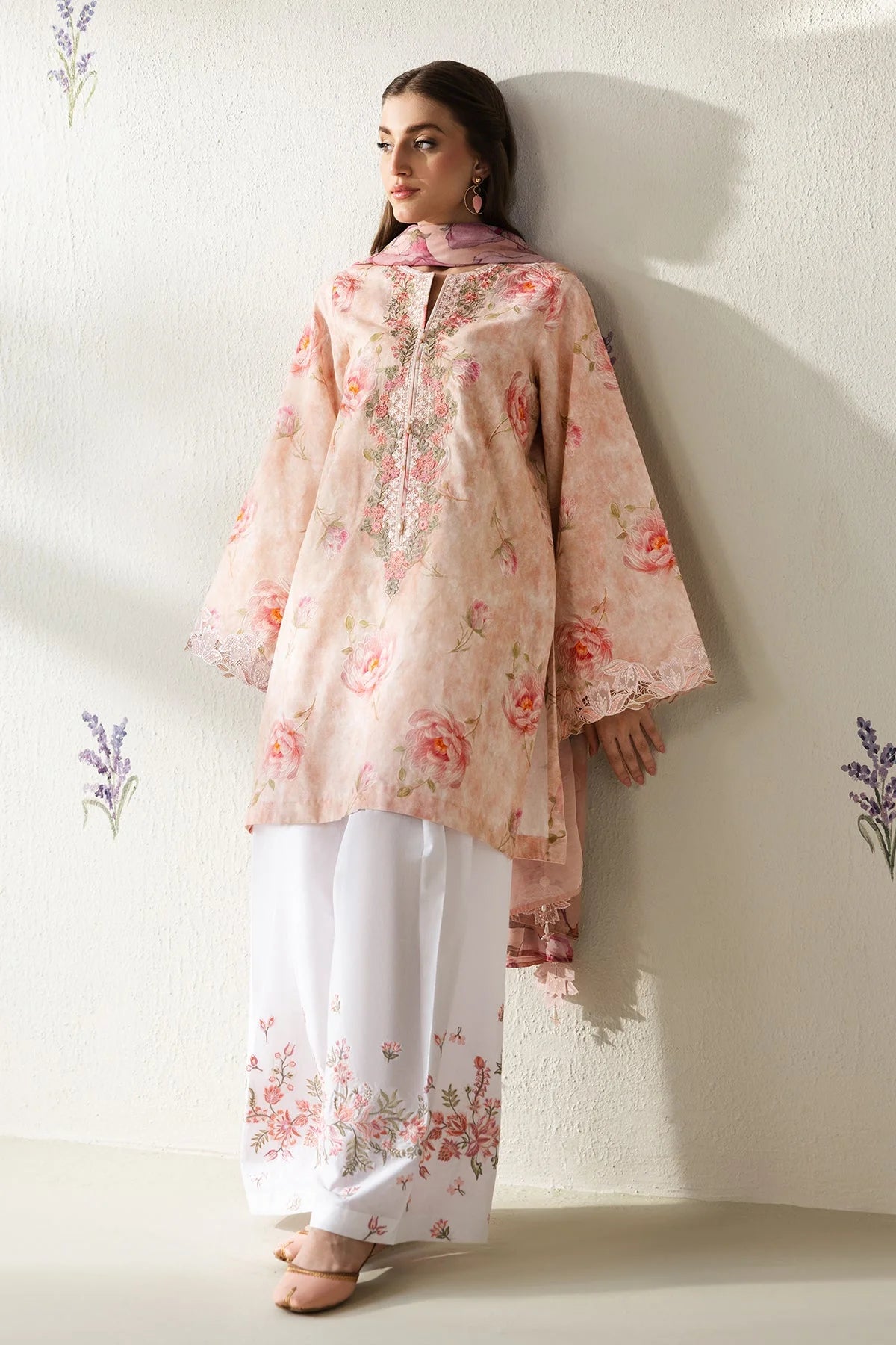 EMBROIDERED LAWN UF-4427