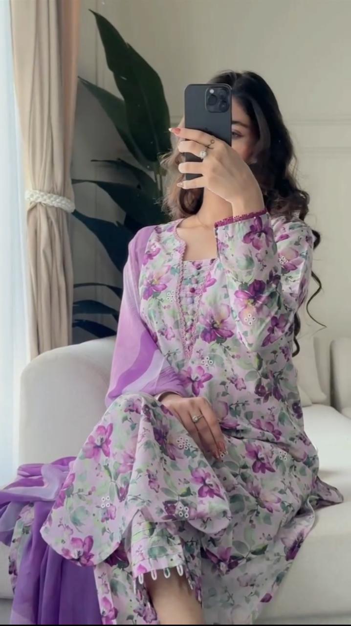 M1 - 3PC Lawn Suit Set